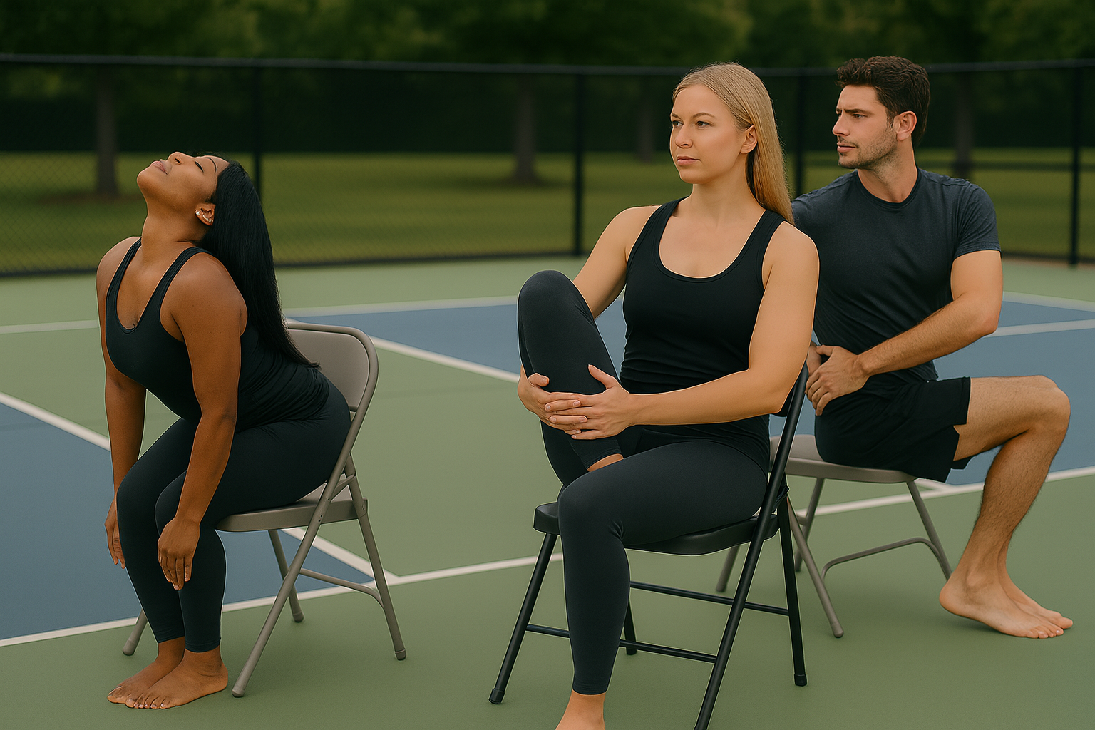 Chair Yoga for Pickleball: 3 Poses for Back & Core Strength